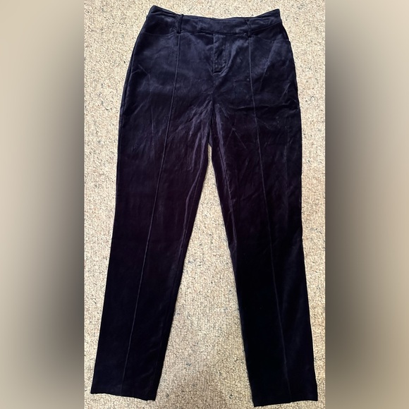 Modcloth Richmond Velvet Pants in Dark Navy. Size 8. - Picture 4 of 7